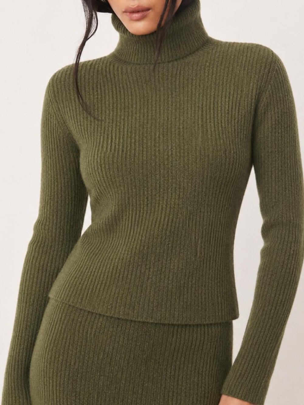 ASOS Women's Green Turtleneck
